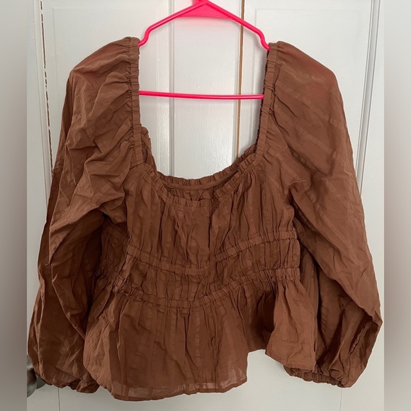 J.Crew Puff Sleeved Smock Top - Picture 3 of 7